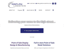Tablet Screenshot of displaylogistics.com